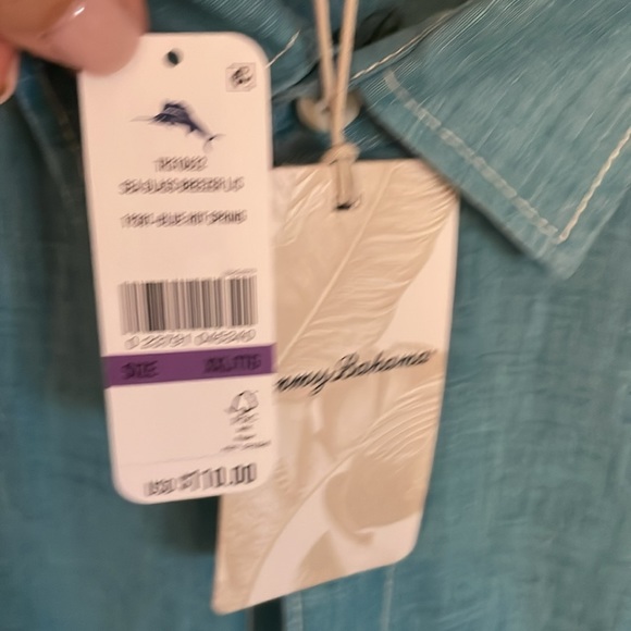 NWT Tommy Bahama Breezer Linen Shirt - Picture 3 of 3